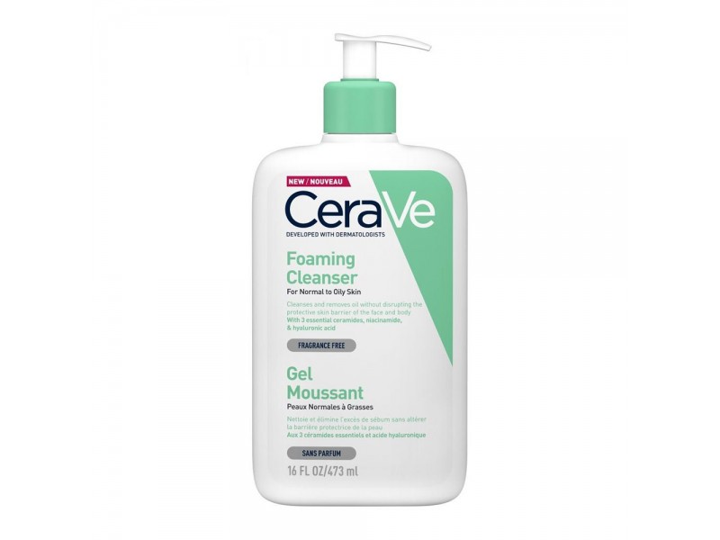 CeraVe Foaming Cleanser for Normal to Oily Skin Fragrance Free 473ml