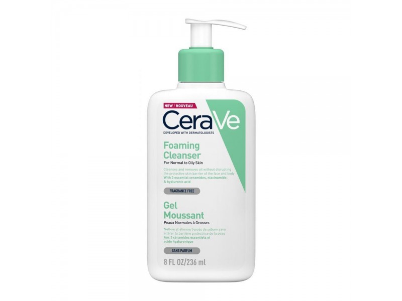 CeraVe Foaming Gel for Normal to Oily Skin Fragrance Free 236ml