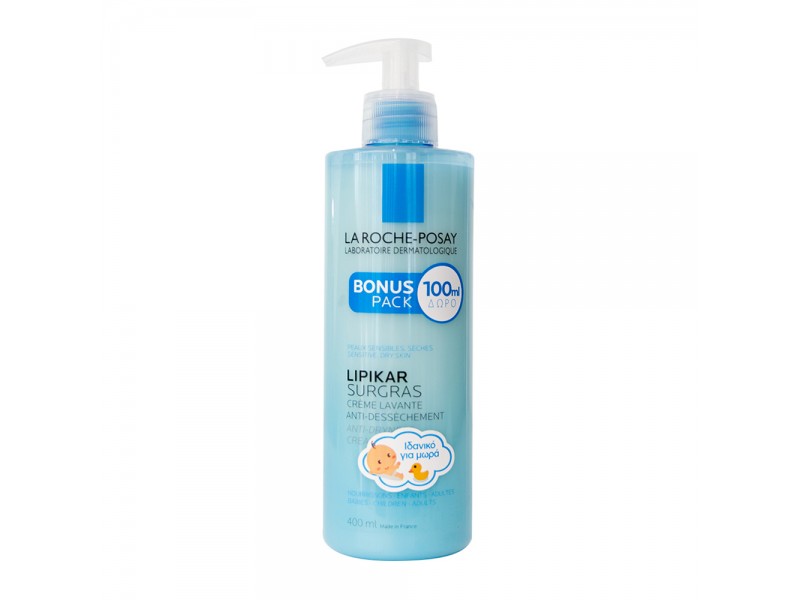 La Roche-Posay Lipikar Surgras Concentrated Αntidryness Cream Wash 400ml