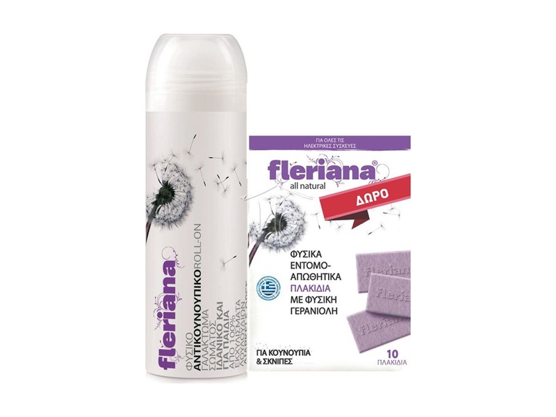 Fleriana Roll-on 100ml + Repellent Tablets 10 Pcs
