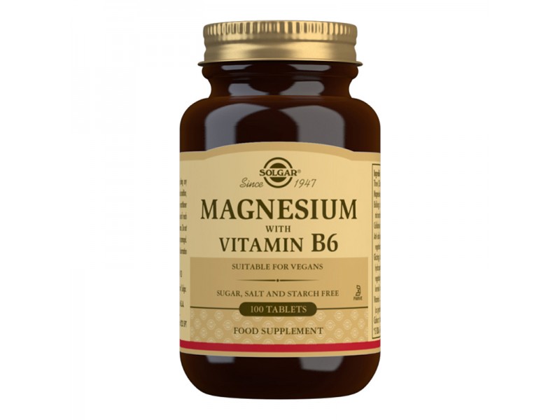 Solgar Magnesium with Vitamin B6 100 Tabs