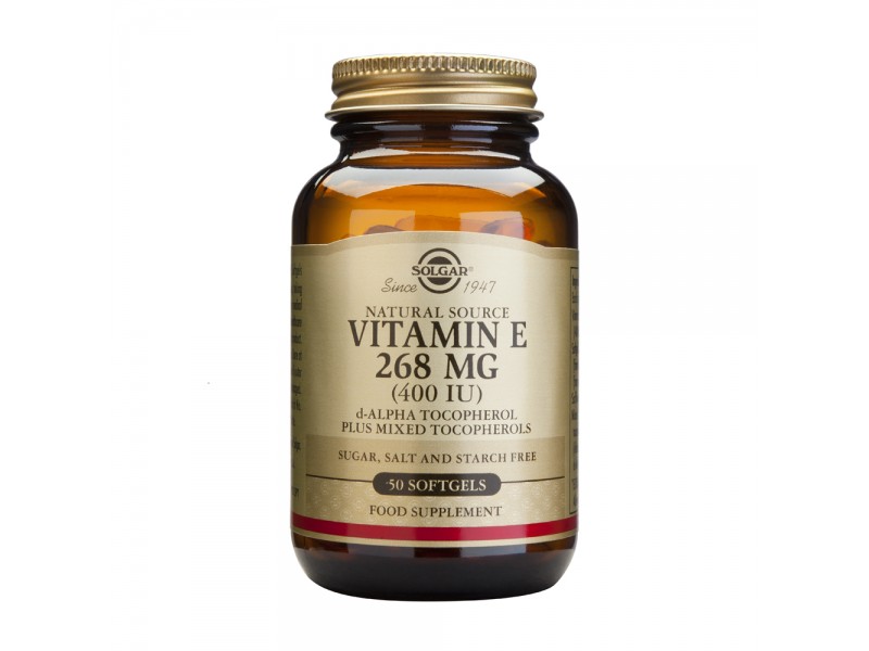 Solgar Vitamin E 268mg 400iu 50 Softgels