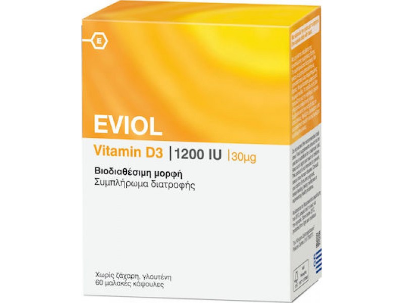 Eviol Vitamin D3 1200iu 30mcg 60 soft caps