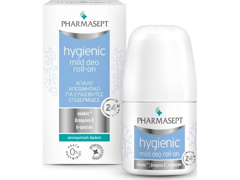 Pharmasept Hygienic Mild Deo 24h Roll-On for Sensitive Skin 50ml