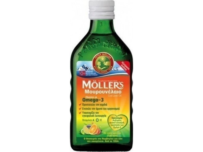 MOLLERS Cod Liver Oil 250ml Tutti Frutti