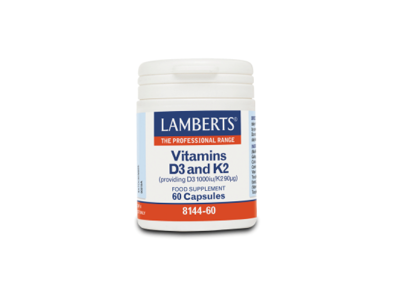 Lamberts Vitamin D3 1000iu & K2 90µg 60 Caps