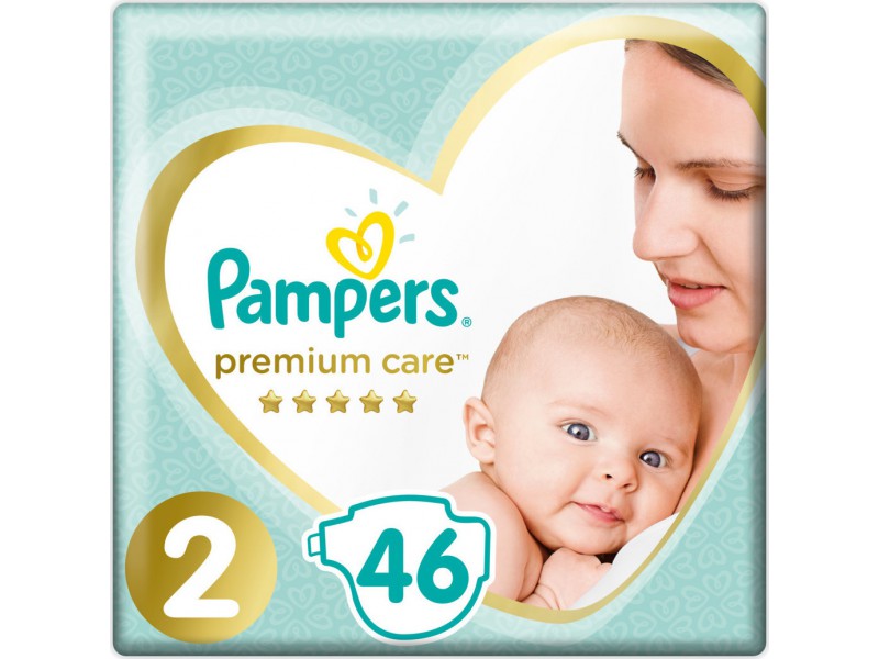 Pampers Premium Care Νo 2 (4-8kg) 46pcs