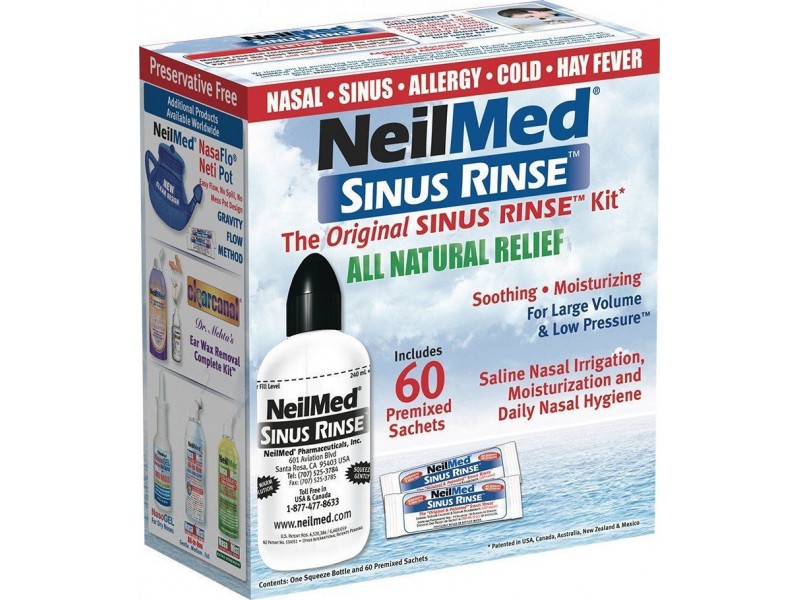 NeilMed Sinus Rinse kit for Adults + 60 sachets