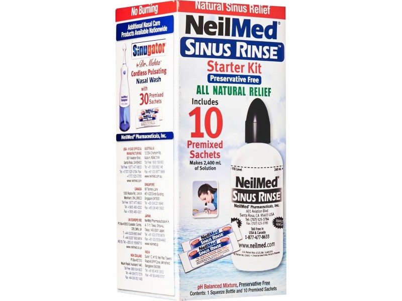 NeilMed Sinus Rinse kit for Adults +10 sachets