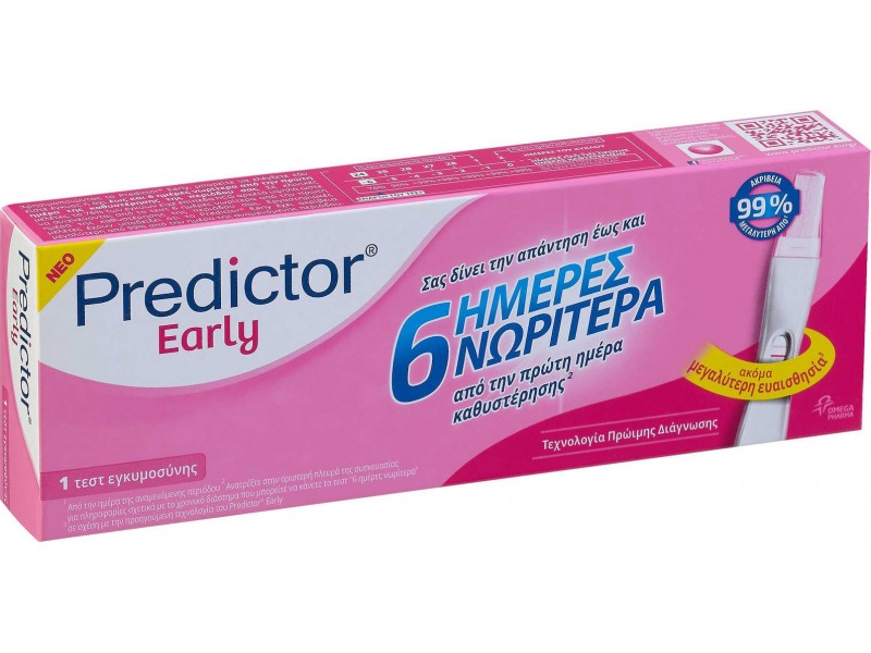 Predictor Early Test 6 Days Earlier 1pc