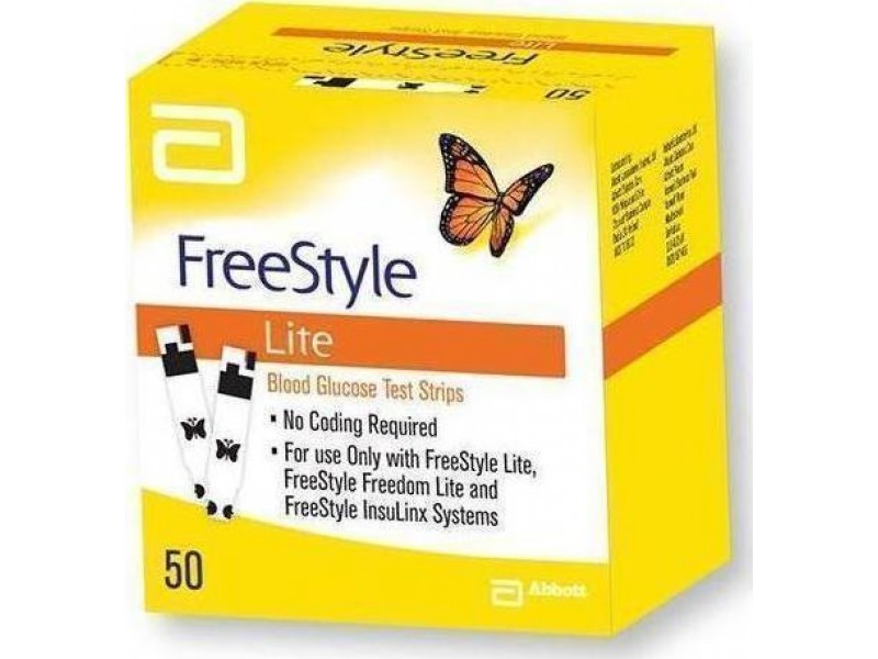 Abbott FreeStyle Lite Blood Glucose Strips 50pcs