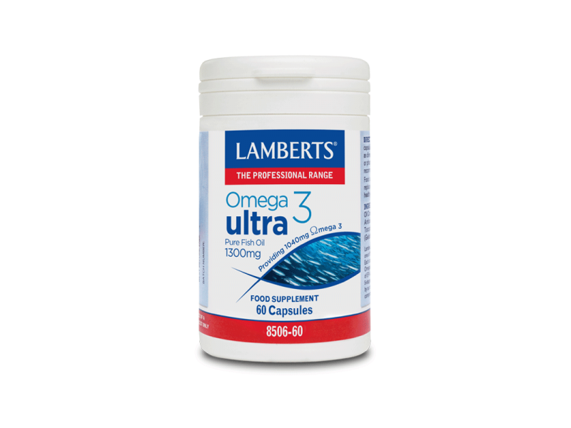 Lamberts Omega 3 Ultra Pure Fish Oil 1300mg 60 Caps