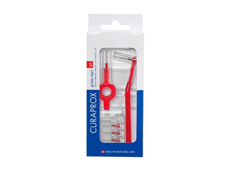 Curaprox CPS Prime Start 07 0.7 - 2.5mm Red 5pcs