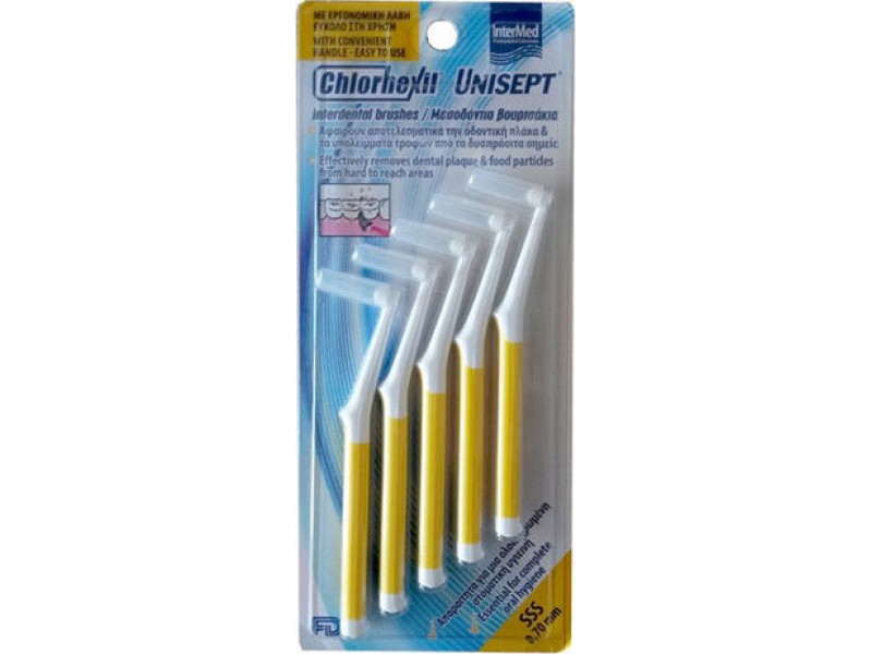 Intermed Chlorhexil SSS Interdental Brushes Yellow 0.7mm 5pcs