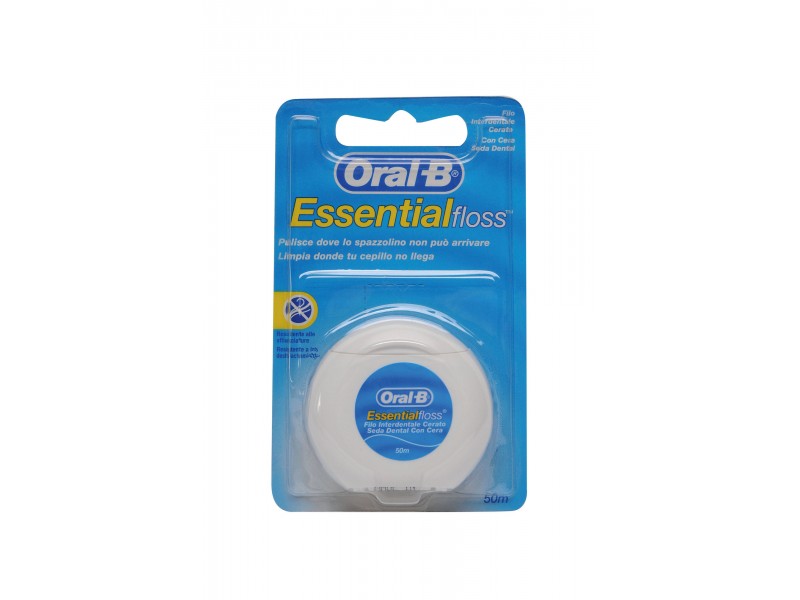 Oral-B Essential Floss With Wax 50 m Without Flavour