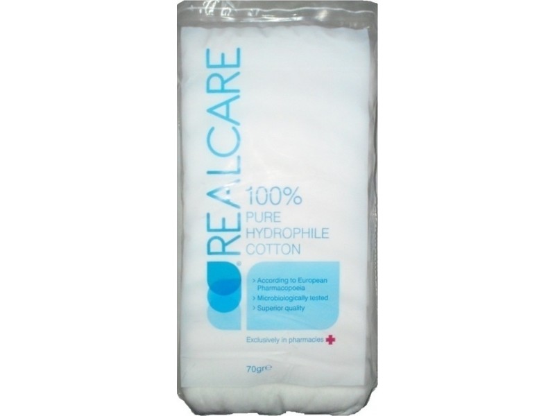 Real Care 100% Pure Hydrophilic Cotton 70gr