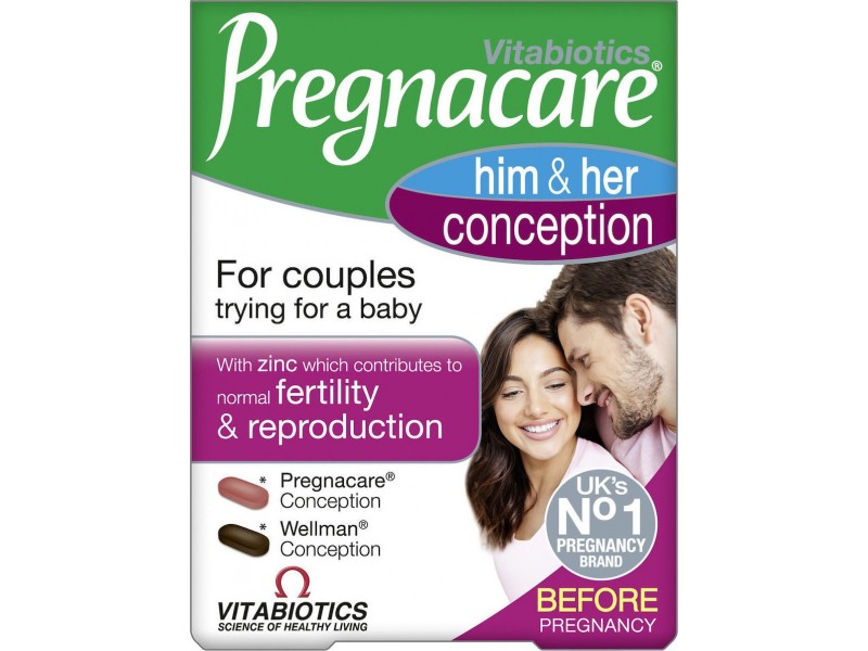 Vitabiotics Pregnacare His & Her Conception Dual Pack 2 x 30 tablets