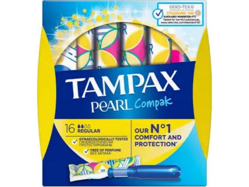 Tampax Compak Pearl Regular 16pcs