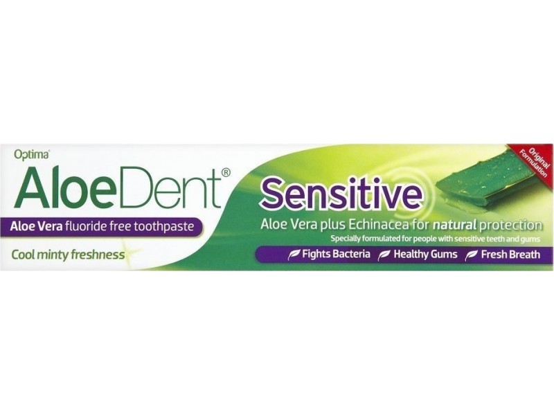 Optima AloeDent Sensitive Toothpaste for Sensitive Teeth and Gums 100ml (+ GIFT TOOTHBRUSH)