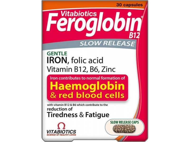 Vitabiotics Feroglobin Slow Release 30 capsules