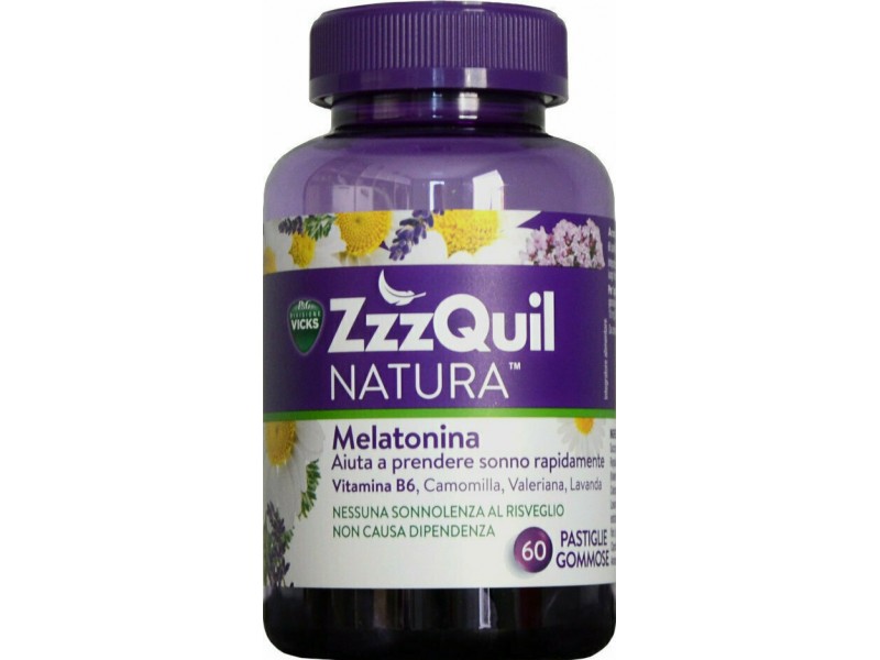 ZzzQuil Natura Νutritional Supplement With Melatonin 60 Gummies
