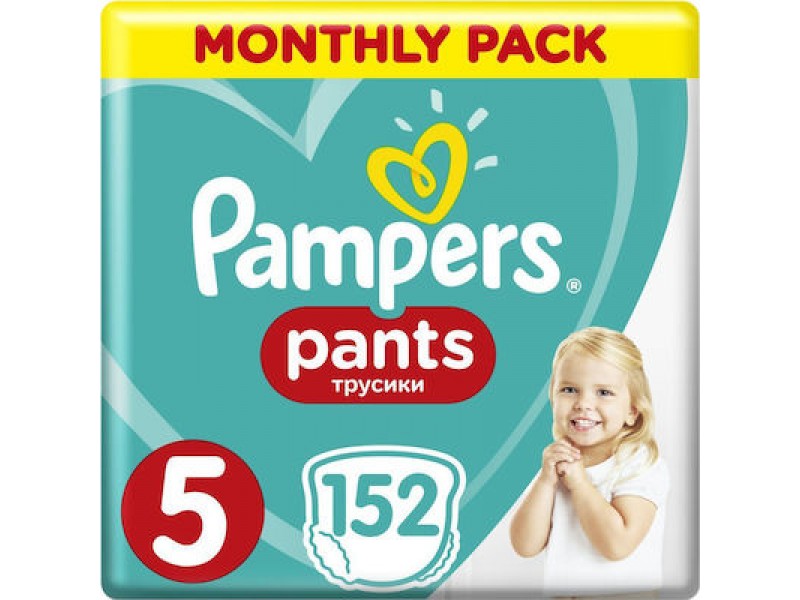 Pampers Pants No 5 (12-17kg) Monthly Pack 152pcs