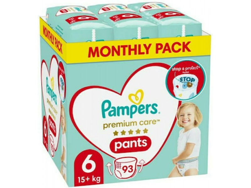 Pampers Premium Care Pants No. 6 15+kg 93pcs
