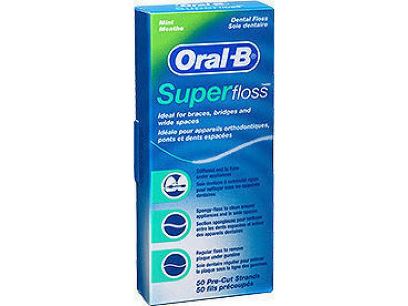 Oral-B Super Floss Mint Flavor 50m 50pcs