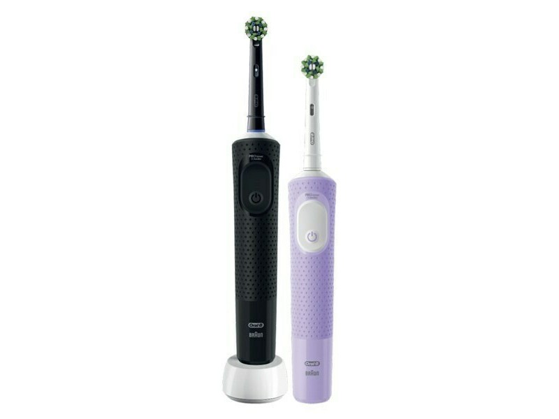 Oral-B Vitality Pro Duo Pack Electric Toothbrush Black & LIlac