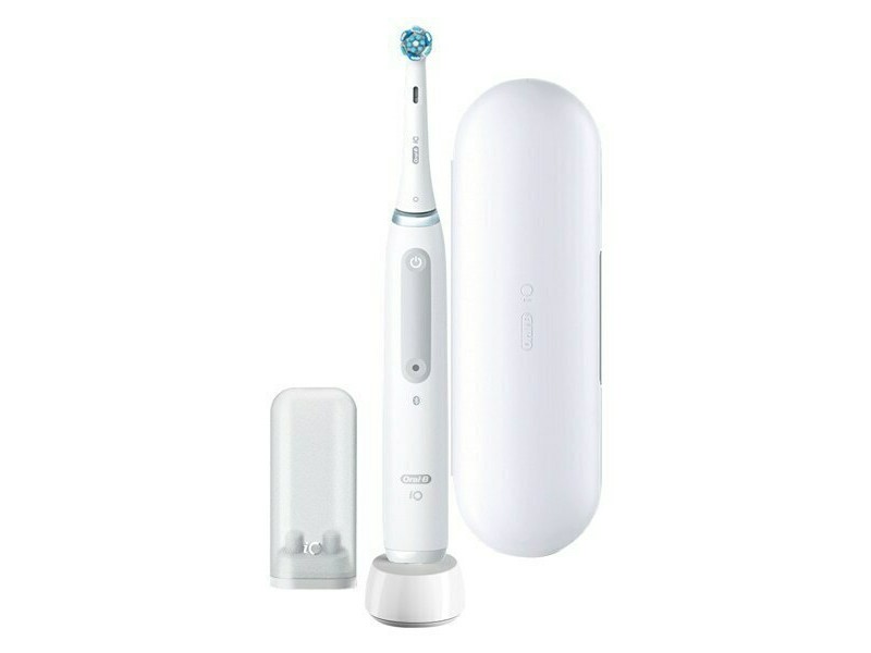 Oral-B iO Series 4 Electric Toothbrush with Timer, Pressure Sensor and Travel Case White