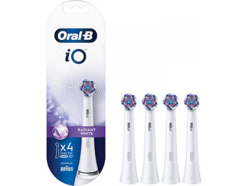 Oral-B iO Radiant Replacement brush heads Adults White 4pcs