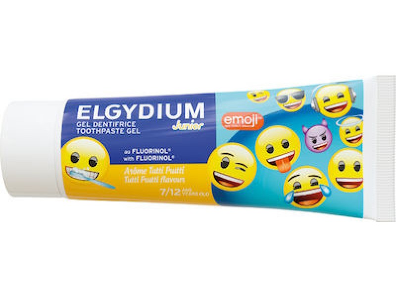 Elgydium Toothpaste Emoji 50ml 1400 ppm Tutti-Fruti for 7+ years old