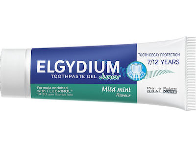 Elgydium Toothpaste Junior 50ml 1400 ppm Mild Mint Flavour for 7+ years old