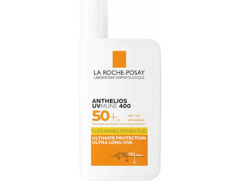 La Roche Posay Anthelios UVMune 400 Invisible Fluid SPF50+ Sun Cream Sans Parfum 50ML