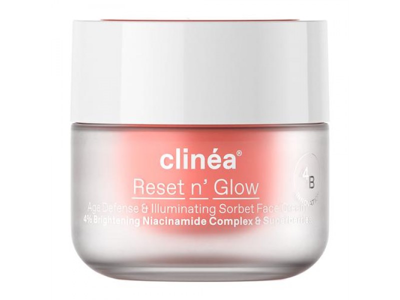 Clinea Reset n´ Glow 50ml - Sorbet Κρέμα Προσώπου Αντιγήρανσης και Λάμψης