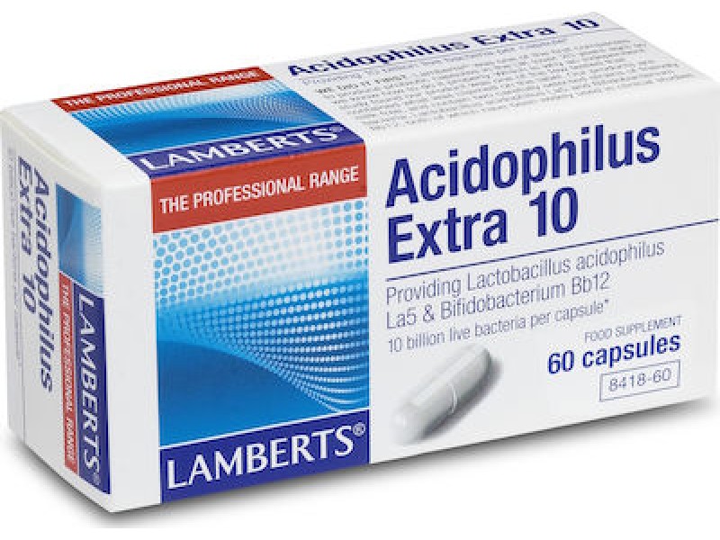 Lamberts Acidophilus Extra 10 Probiotics 60 capsules