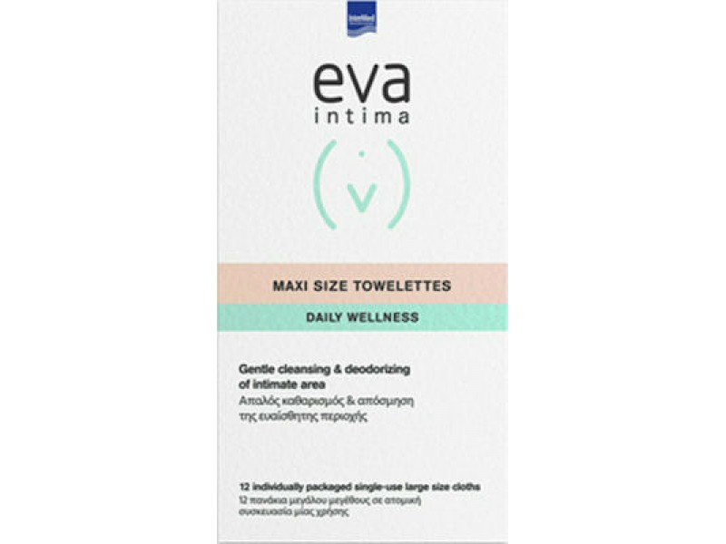 Intermed Eva Intima Daily Wellness Maxi Size Towelettes 12pcs