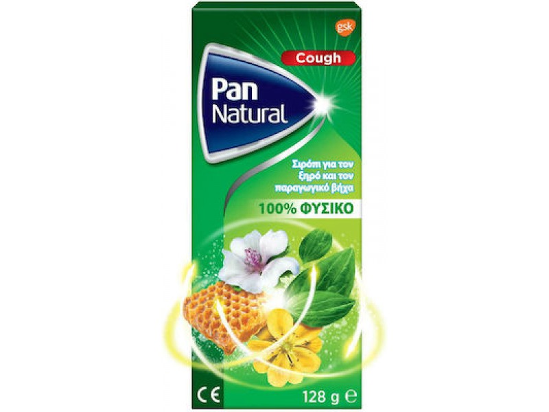 GSK Pan Natural Syrup for dry & productive cough 128gr