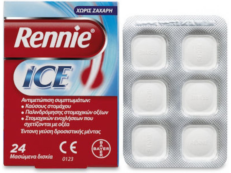 Bayer Rennie Ice 24 chew tabs