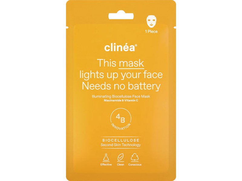 Clinea Clinea Illuminating Biocellulose Face Mask Glow 1pc