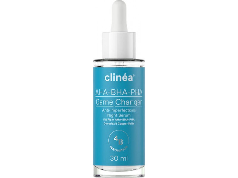 Clinea AHA-BHA-PHA Game Changer Anti-imperfections Anti-aging Serum Face with Collagen for Firming & Imperfections 30ml