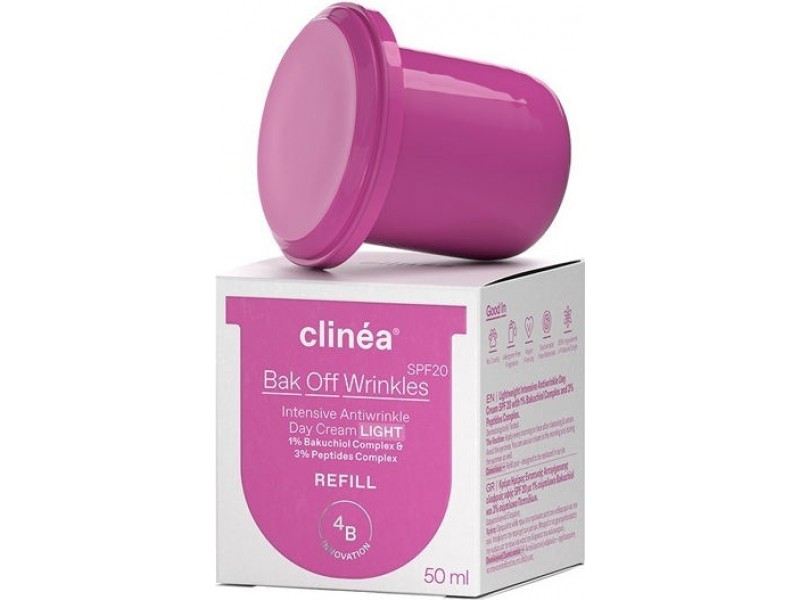 Clinea Bak Off Wrinkles Light Refill Day Cream Face with SPF20 50ml