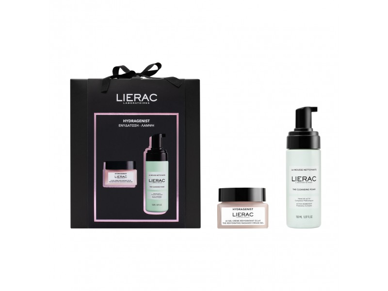 Lierac Hydragenist Skin Care Set for Moisturizing, Facial Cleaning & Brightening