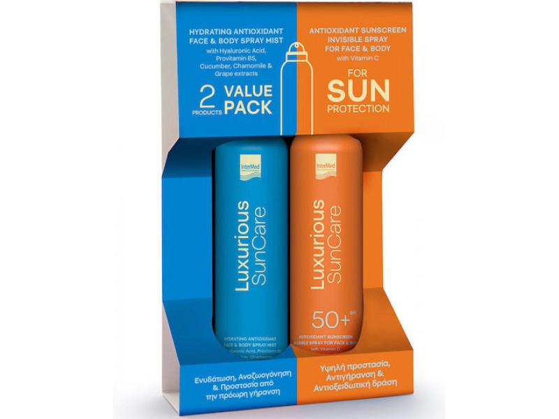 InterMed Luxurious Promo Pack Sun Care Set with Sunscreen Spray spf50+ 200ml & After Sun 200ml