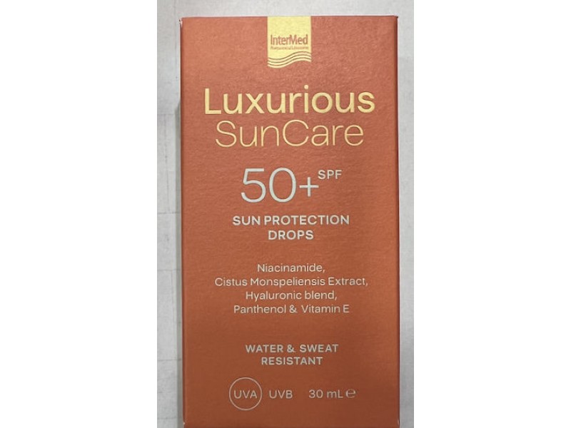 Intermed Luxurious SunCare spf50+ Sun Protection Drops 30ml