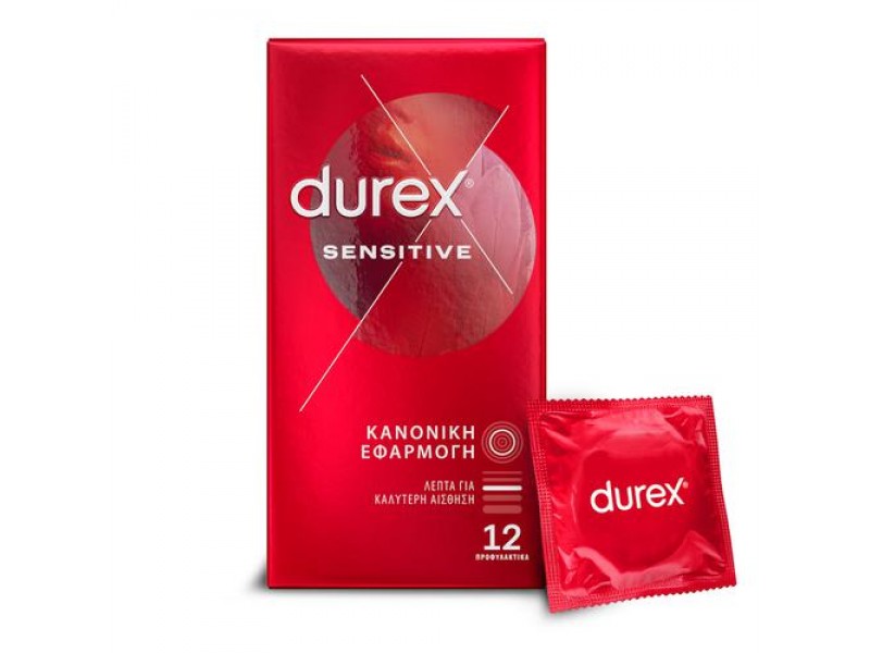 Durex Condoms Sensitive Regular Fit 12 pcs
