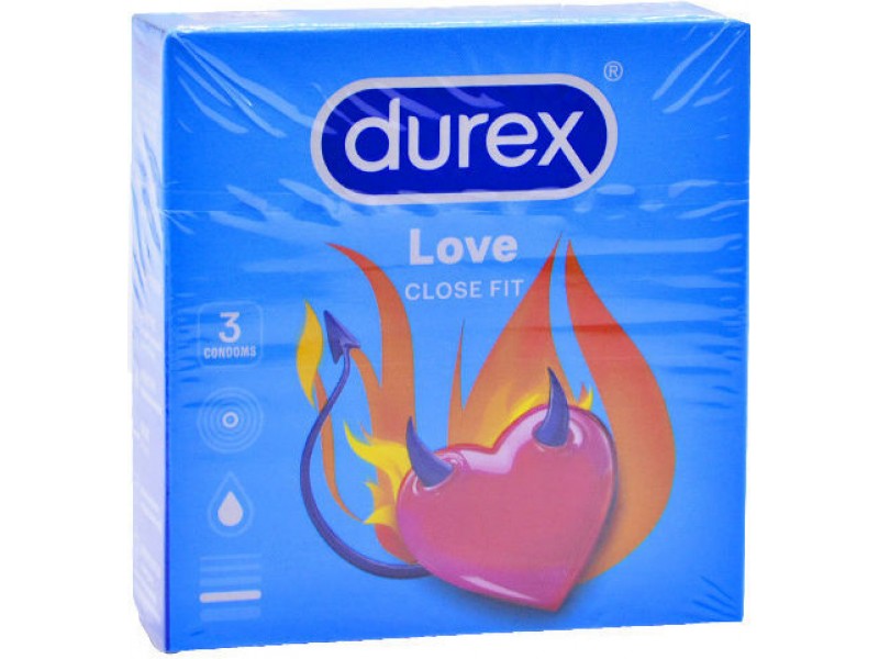 Durex Condoms Love Close Fit 3pcs
