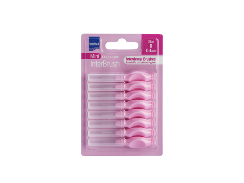 Intermed Ergonomic InterBrush Mini Size 0 0.4mm 8pcs.