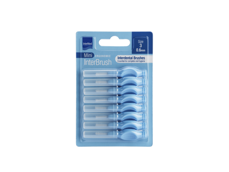 Intermed Ergonomic InterBrush Mini Size 3 0.6mm 8pcs.