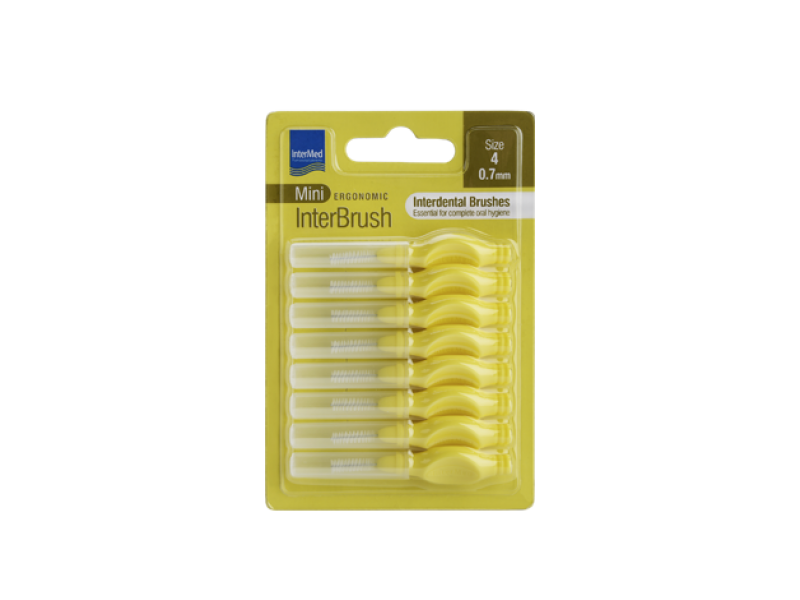 Intermed Ergonomic InterBrush Mini Size 4 0.7mm 8pcs.